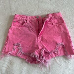 BDG jean shorts pink